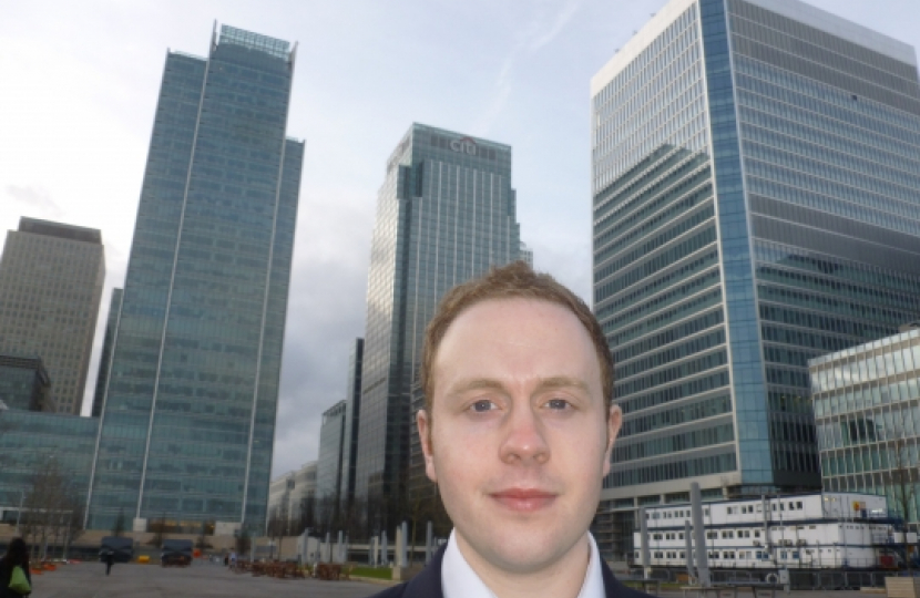 Chris Wilford at Canary Wharf