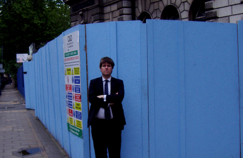 Cllr Craig Aston Outside Of Limehouse Library