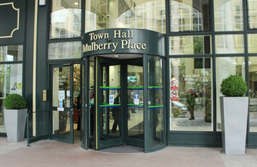 Tower Hamlets Town Hall, Mulberry Place