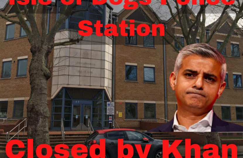 Isle of Dogs police station closed by Sadiq Khan