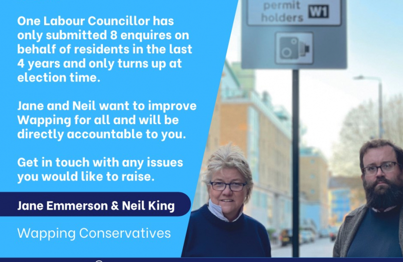 Jane Emmerson and Neil King for a better Wapping