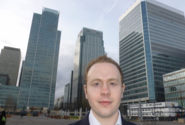 Chris Wilford at Canary Wharf