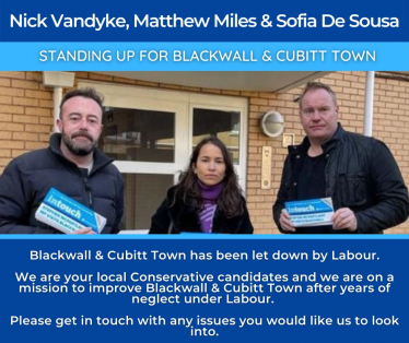 Blackwall & Cubitt Town candidates for a better ward