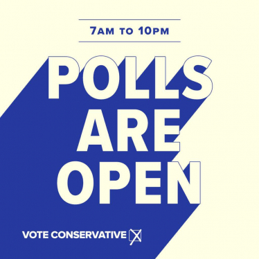 Polls are open - Vote Conservative