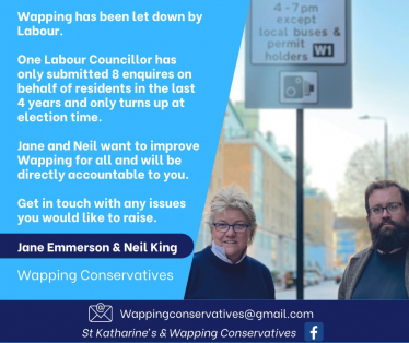 Jane Emmerson and Neil King for a better Wapping